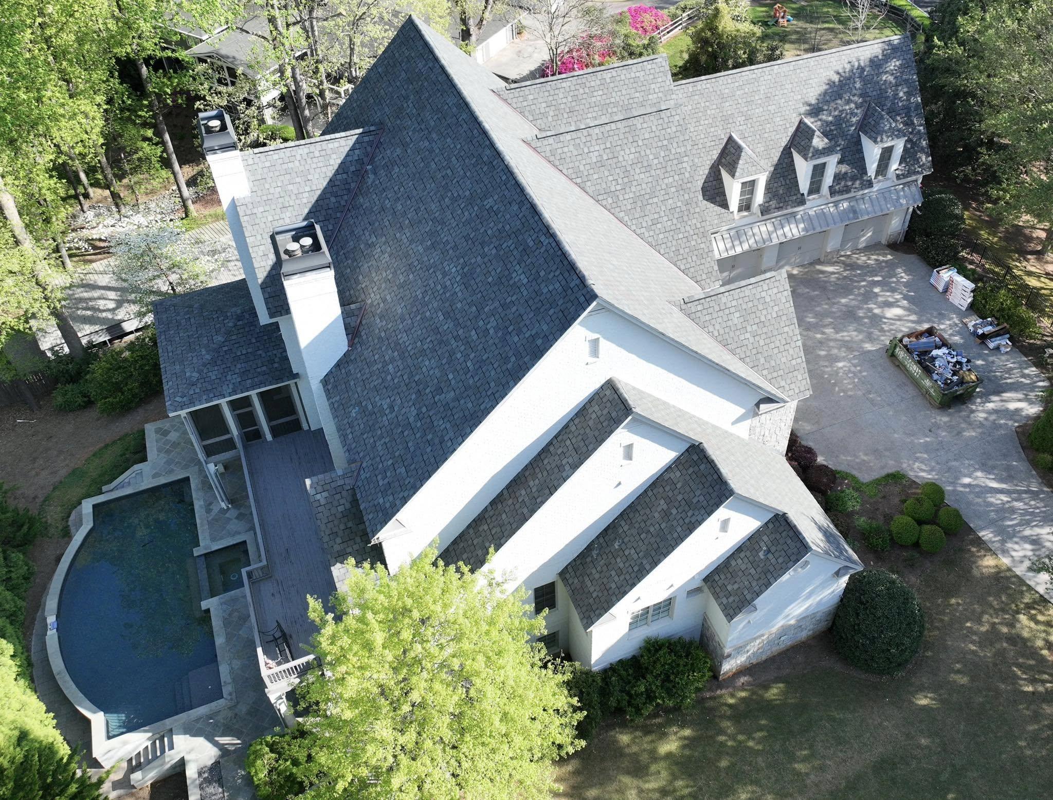 Residential roofing job site 1